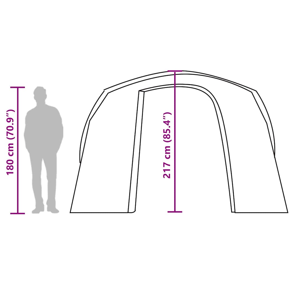 vidaXL Car Tent Blue Waterproof - 37293