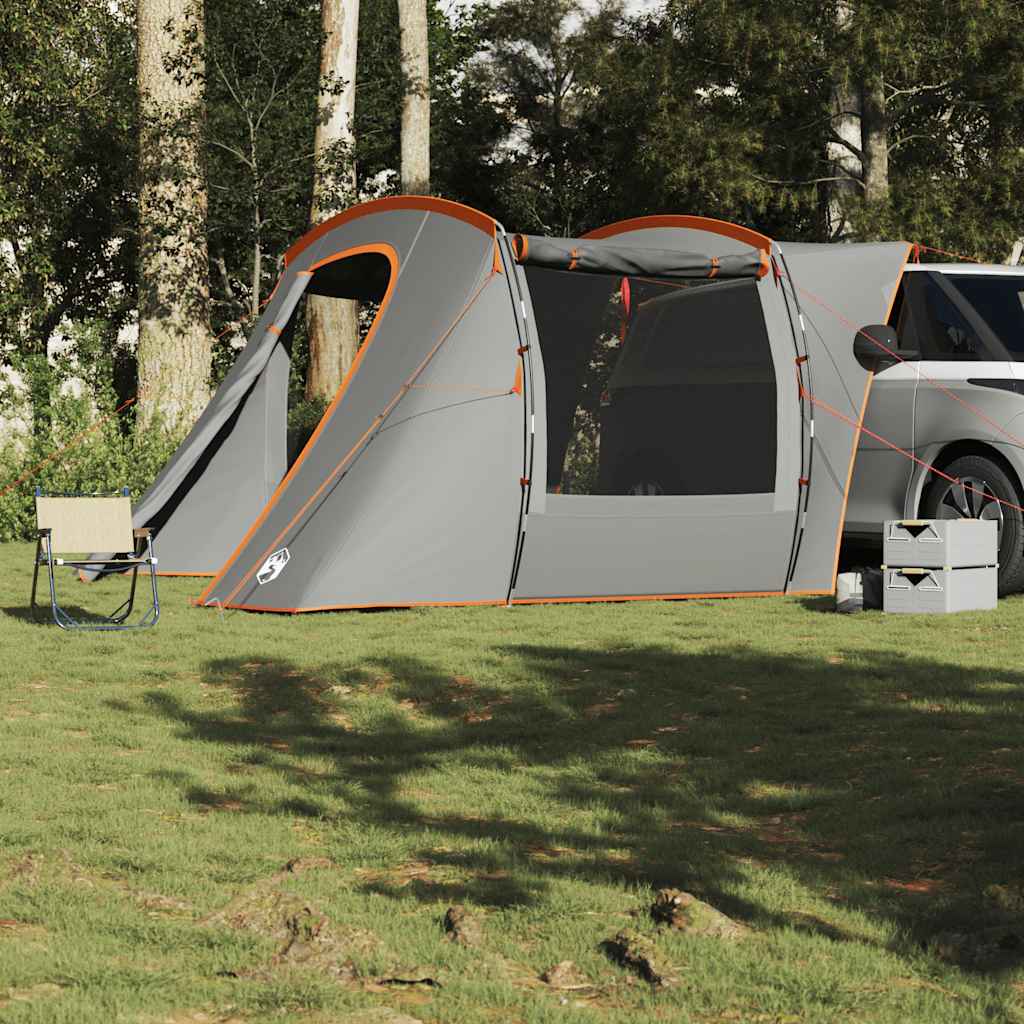 vidaXL Car Tent Grey and Orange Waterproof - 37304