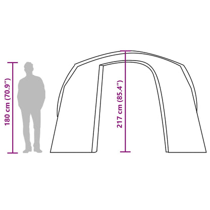vidaXL Car Tent Grey and Orange Waterproof - 37304