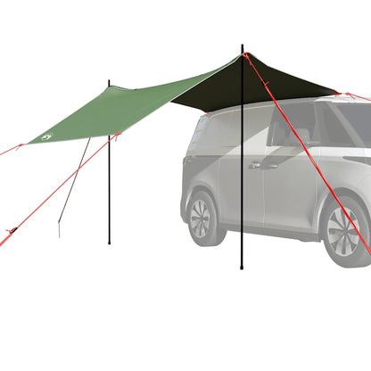 vidaXL Car Tent Green Waterproof - 37313