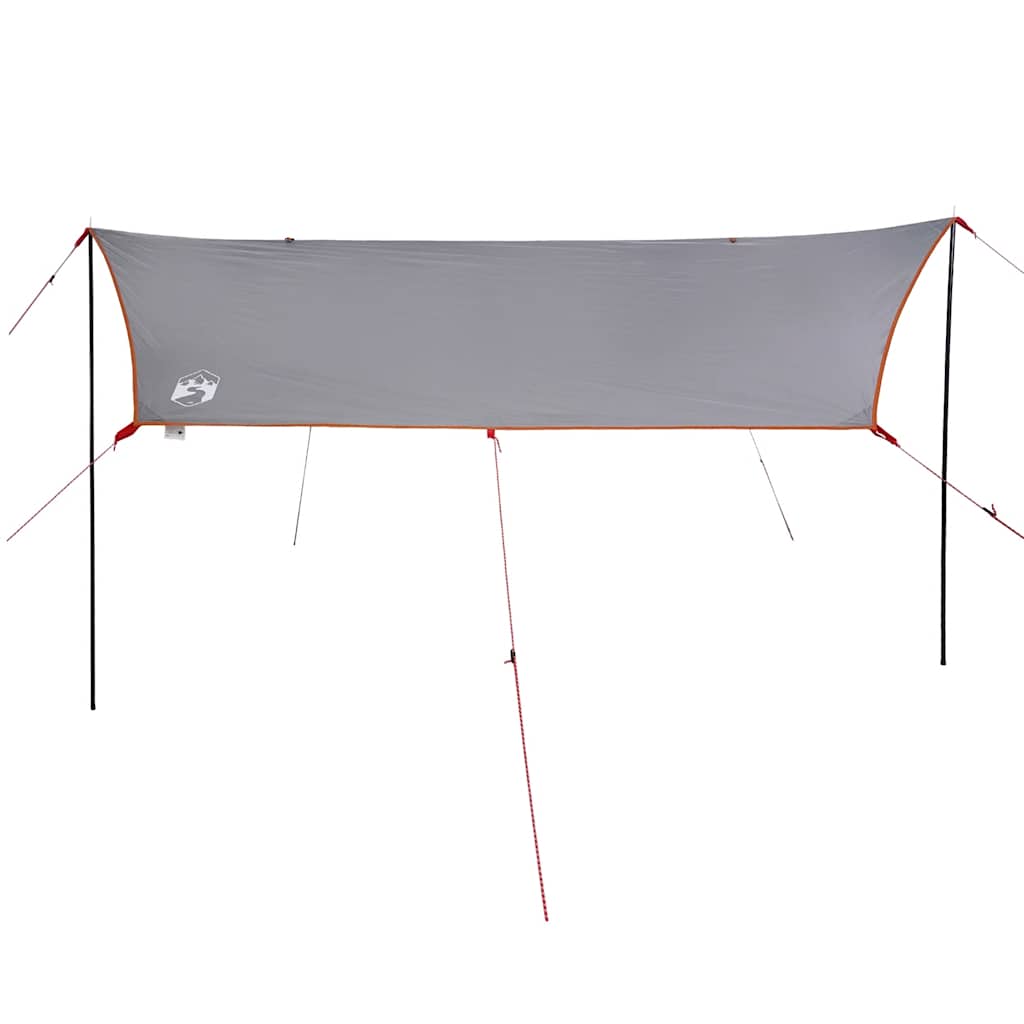 vidaXL Car Tent Grey and Orange Waterproof - 37331