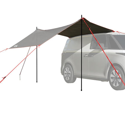 vidaXL Car Tent Grey and Orange Waterproof - 37331