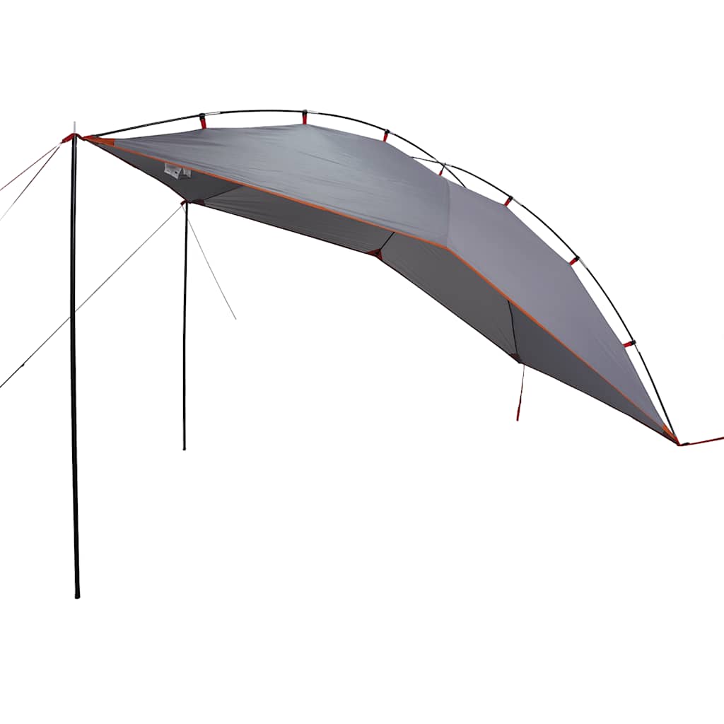 vidaXL Car Tent Grey and Orange Waterproof - 320 x 220 x 200 cm