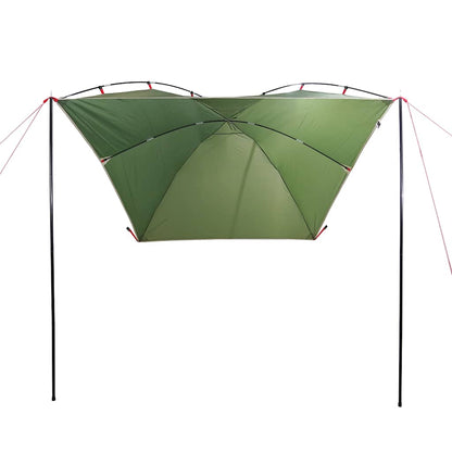 vidaXL Car Tent Green Waterproof - 340 x 250 x 200 cm