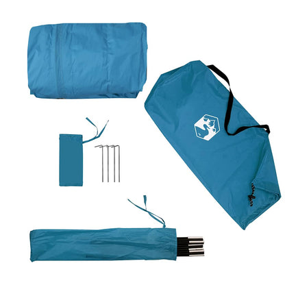 vidaXL Car Tent Blue Waterproof - 340 x 250 x 200 cm