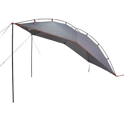 vidaXL Car Tent Grey and Orange Waterproof - 340 x 250 x 200 cm