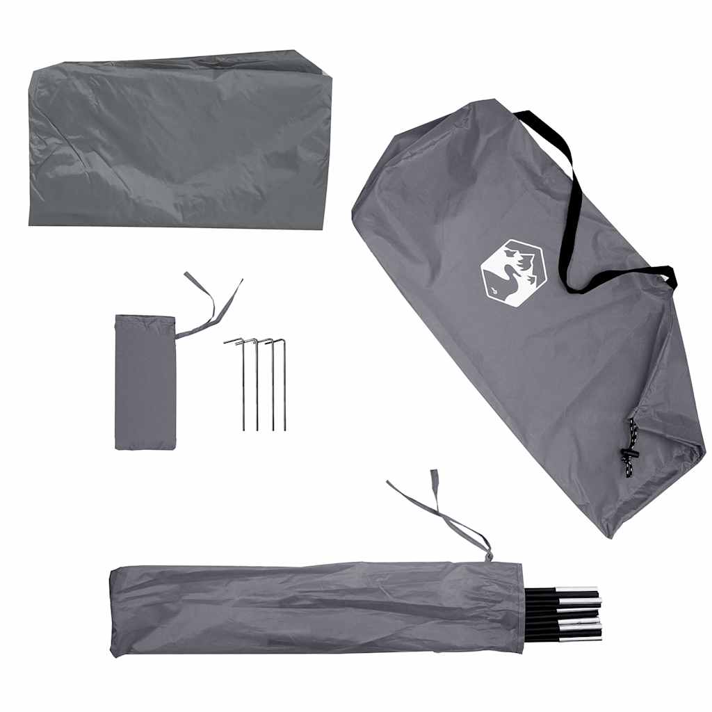 vidaXL Car Tent Grey and Orange Waterproof - 340 x 250 x 200 cm