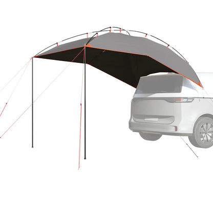 vidaXL Car Tent Grey and Orange Waterproof - 356 x 254 x 200 cm