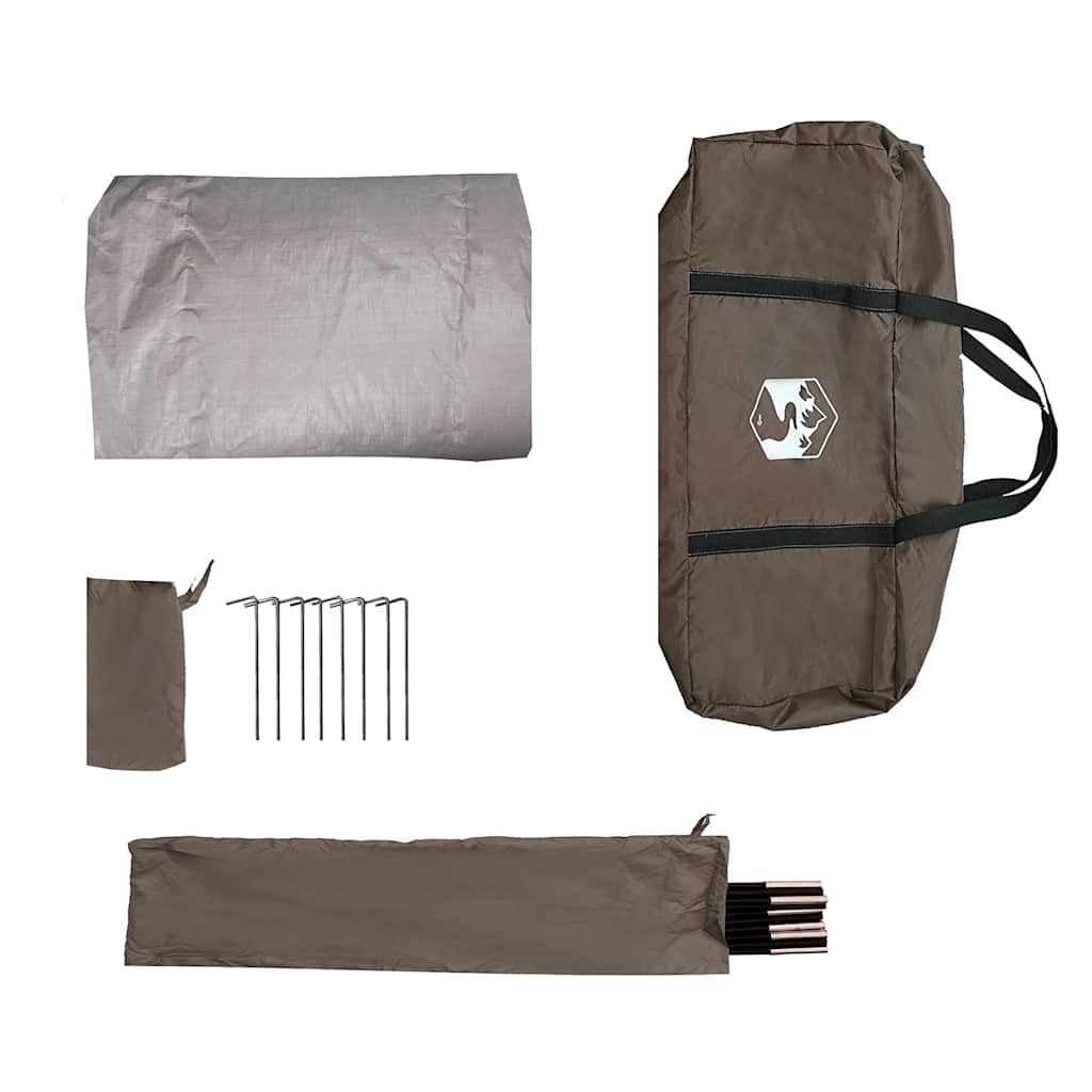 vidaXL Car Tent 2-Person Brown Waterproof