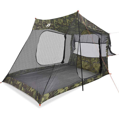 vidaXL Car Tent 2-Person Camouflage Waterproof - Green