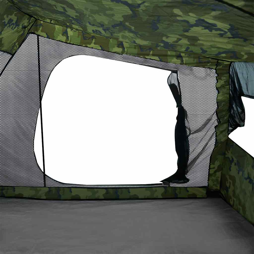 vidaXL Car Tent 2-Person Camouflage Waterproof - Green