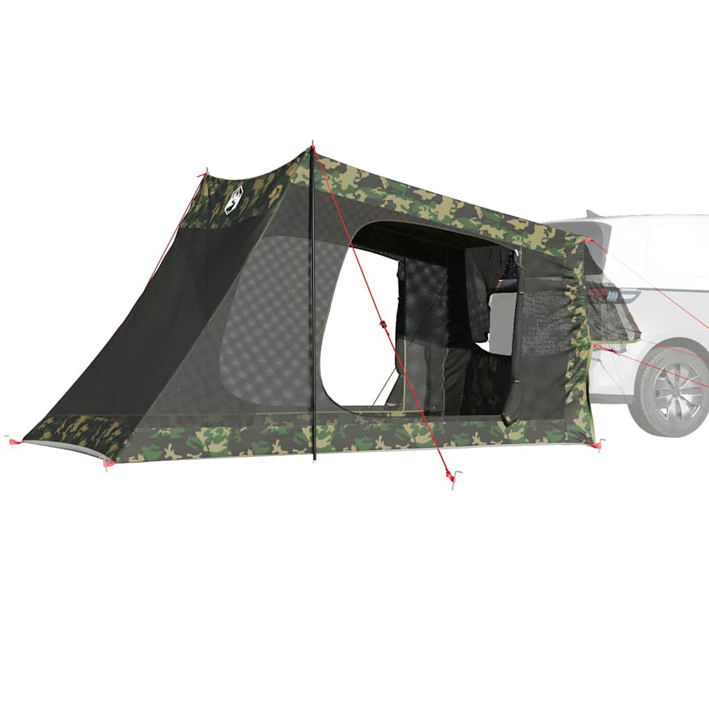 vidaXL Car Tent 2-Person Camouflage Waterproof - Green