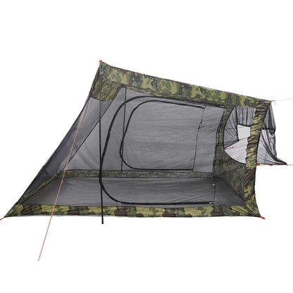 vidaXL Car Tent 2-Person Camouflage Waterproof - Green