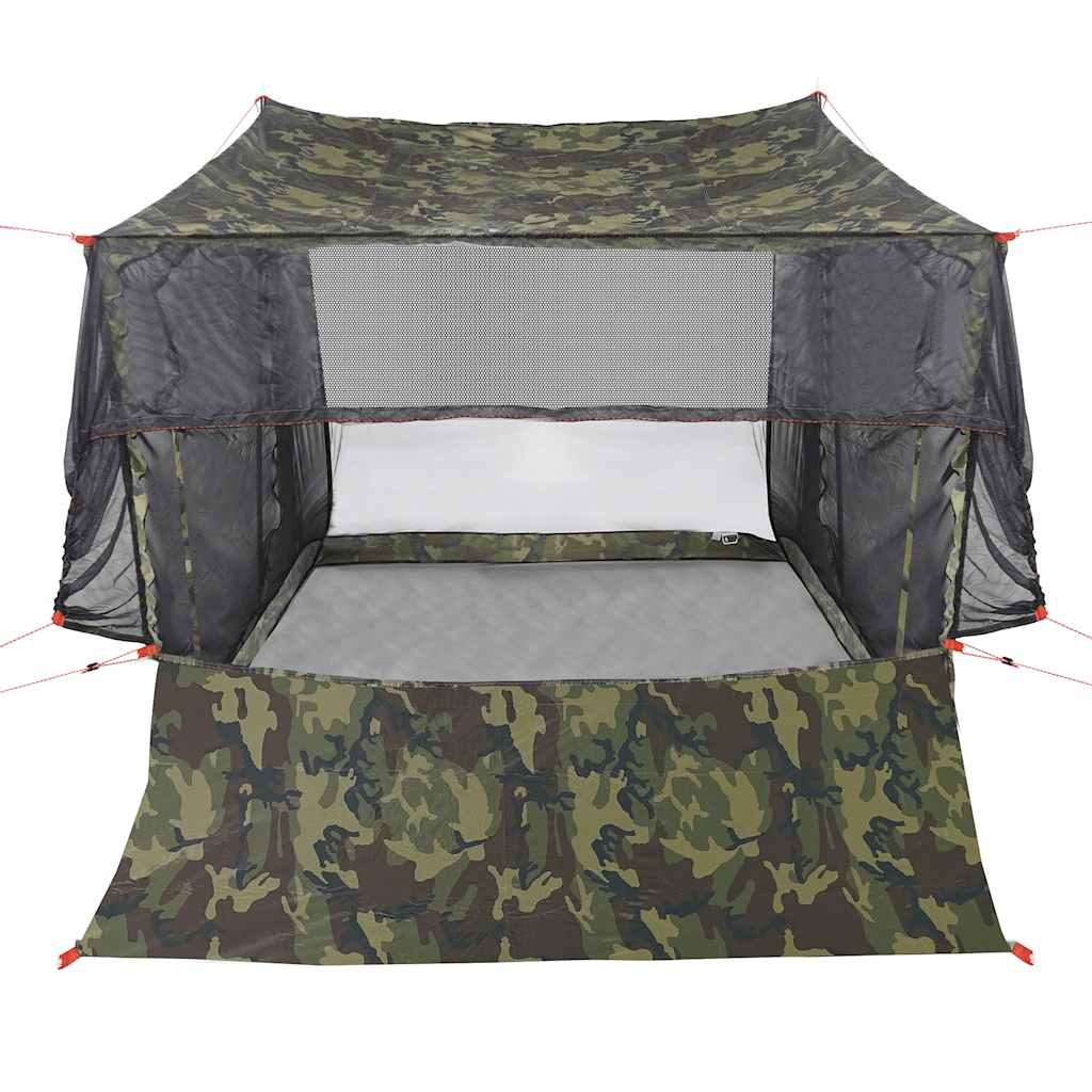 vidaXL Car Tent 2-Person Camouflage Waterproof - Green