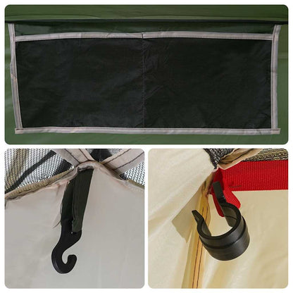 vidaXL Shower Tent 2-Person Green Waterproof