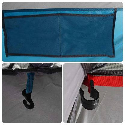 vidaXL Shower Tent 2-Person Blue Waterproof