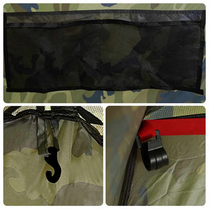vidaXL Shower Tent 2-Person Camouflage Waterproof - Green