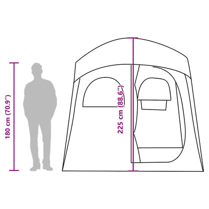 vidaXL Shower Tent 2-Person Camouflage Waterproof - Green