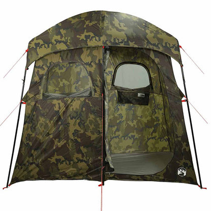 vidaXL Shower Tent 2-Person Camouflage Waterproof - Green