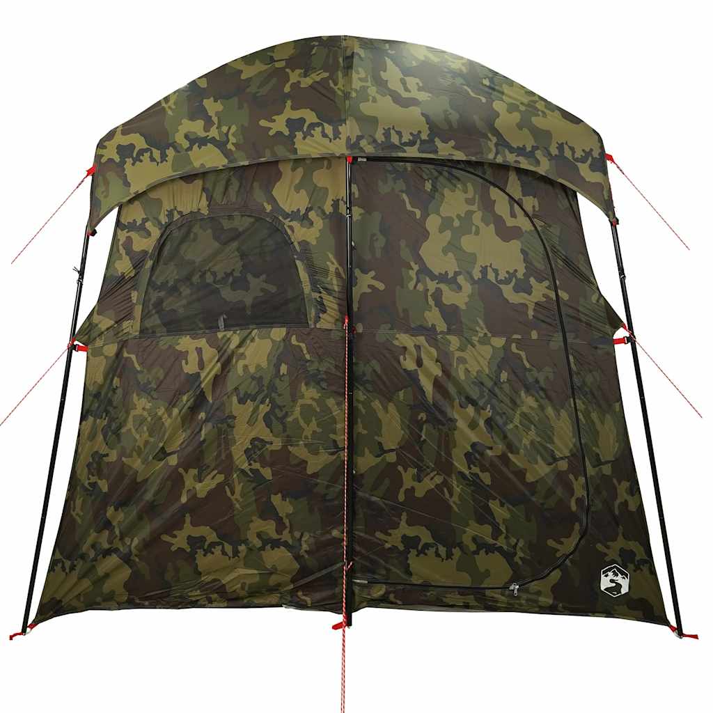 vidaXL Shower Tent 2-Person Camouflage Waterproof - Green