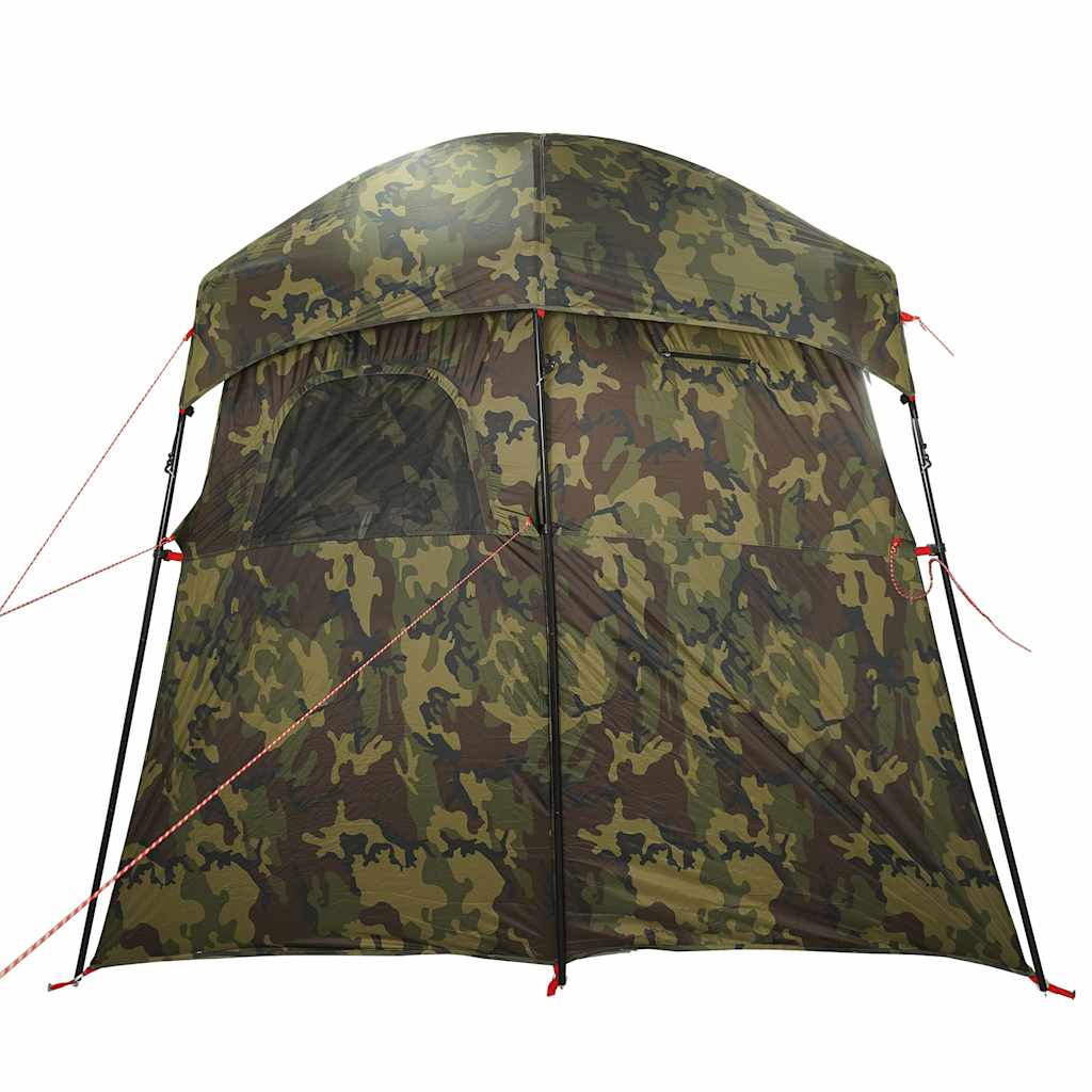 vidaXL Shower Tent 2-Person Camouflage Waterproof - Green