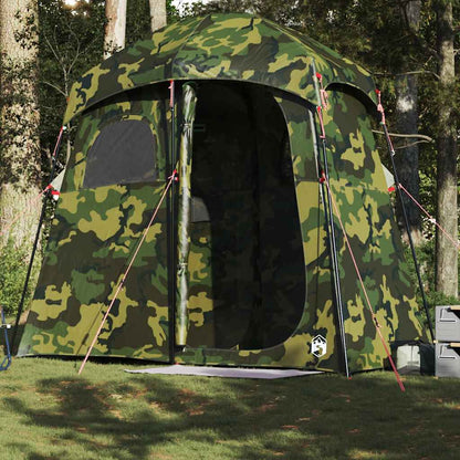 vidaXL Shower Tent 2-Person Camouflage Waterproof - Green