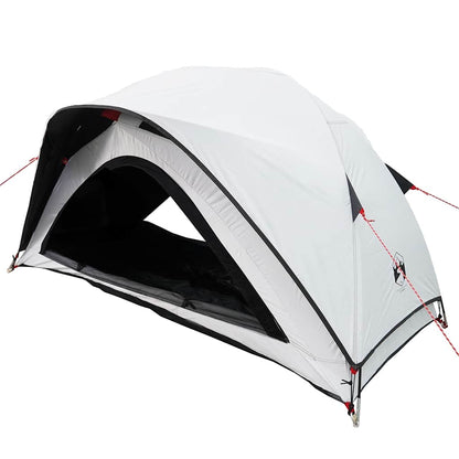 vidaXL Camping Tent 1-Person White Blackout Fabric Waterproof