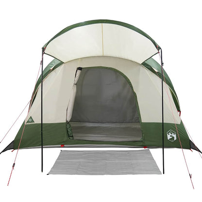 vidaXL Family Tent Tunnel 8-Person Green Waterproof
