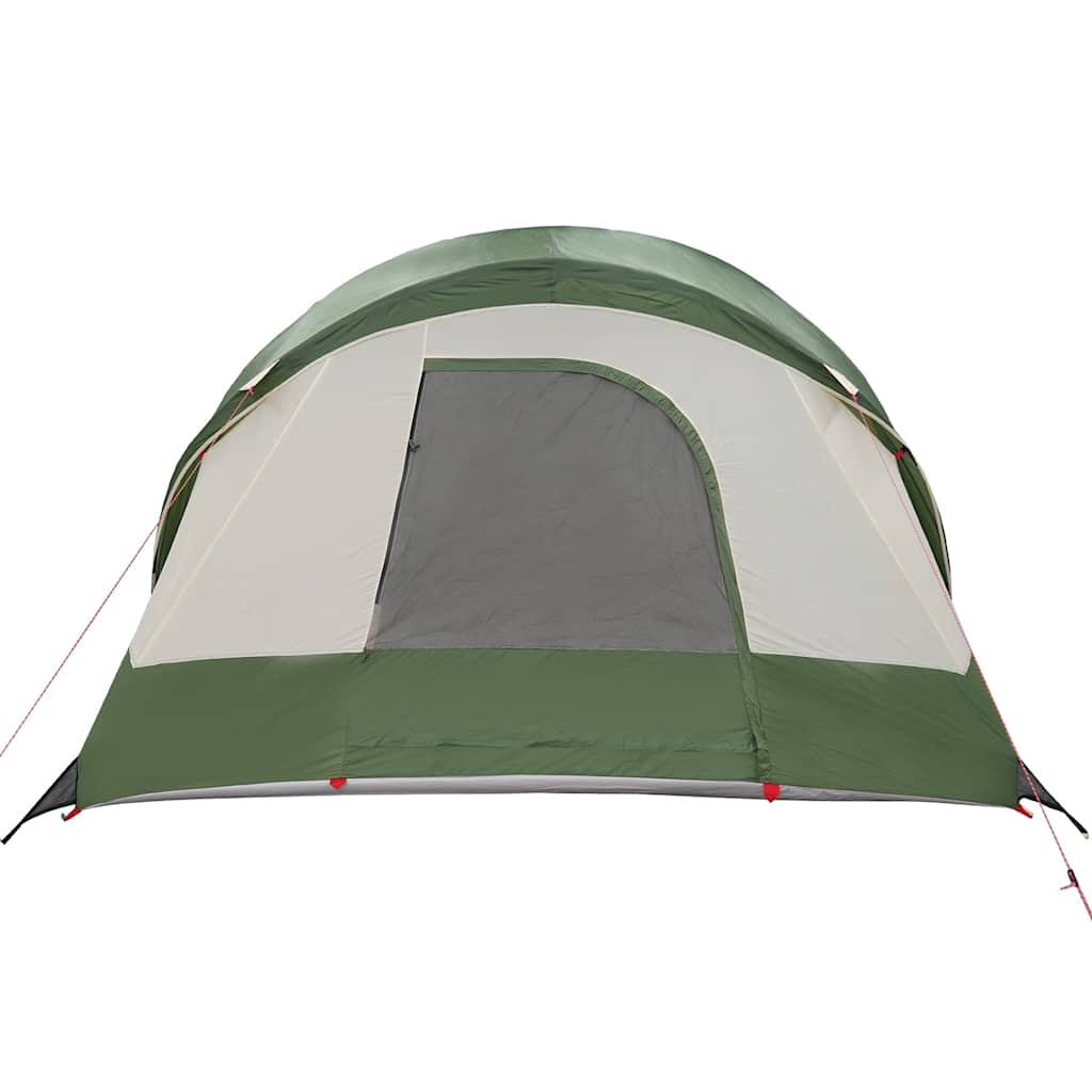 vidaXL Family Tent Tunnel 8-Person Green Waterproof