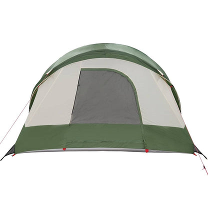 vidaXL Family Tent Tunnel 8-Person Green Waterproof