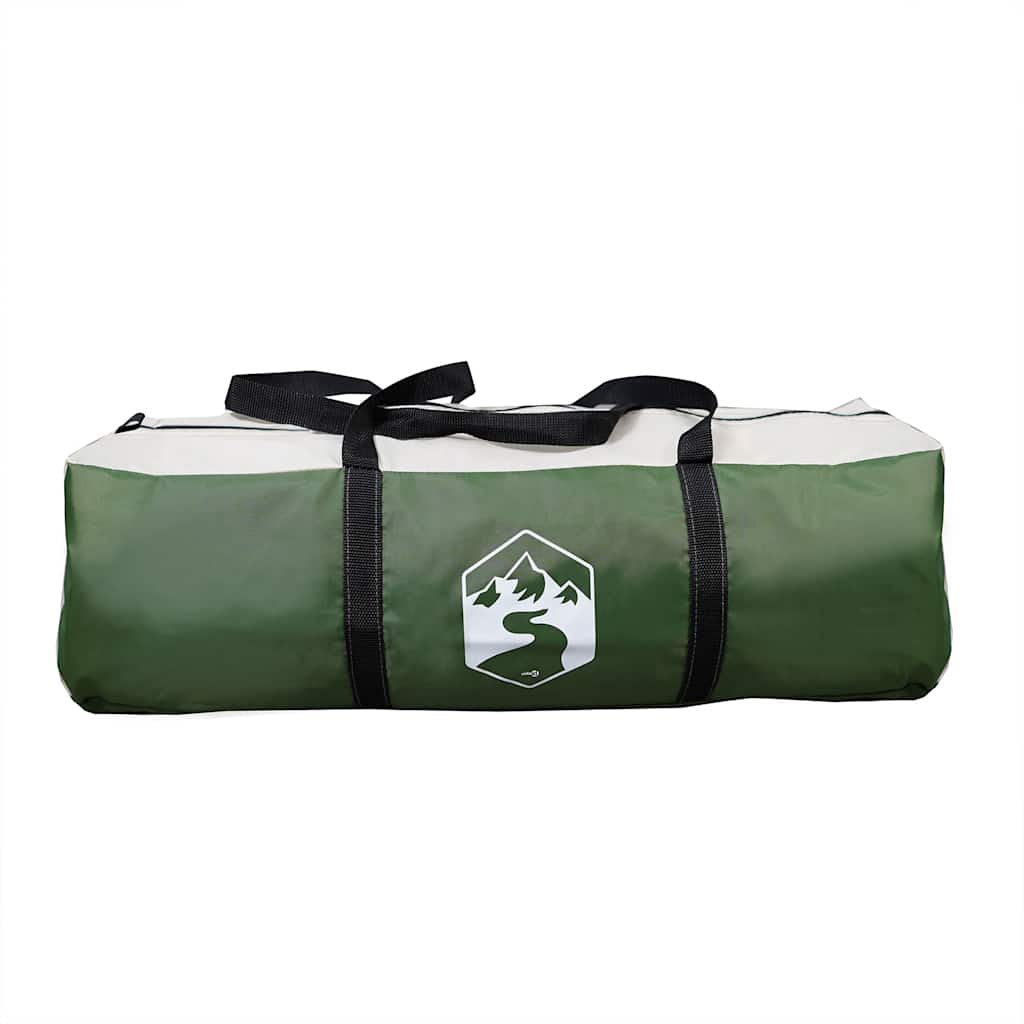 vidaXL Family Tent Tunnel 8-Person Green Waterproof