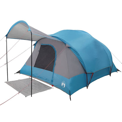 vidaXL Family Tent Tunnel 8-Person Blue Waterproof