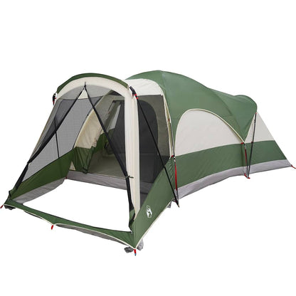 vidaXL Family Tent Tunnel 8-Person Green Waterproof - 37489