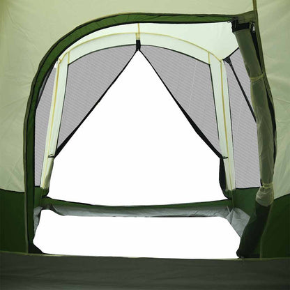 vidaXL Family Tent Tunnel 8-Person Green Waterproof - 37489