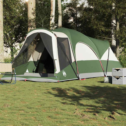 vidaXL Family Tent Tunnel 8-Person Green Waterproof - 37489