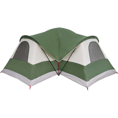 vidaXL Family Tent Tunnel 8-Person Green Waterproof - 37489