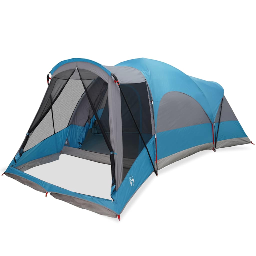 vidaXL Family Tent Tunnel 8-Person Blue Waterproof - 37490