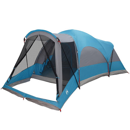 vidaXL Family Tent Tunnel 8-Person Blue Waterproof - 37490