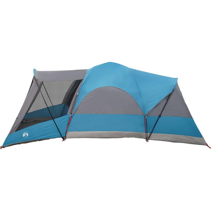 vidaXL Family Tent Tunnel 8-Person Blue Waterproof - 37490