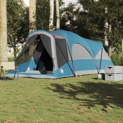vidaXL Family Tent Tunnel 8-Person Blue Waterproof - 37490