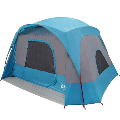 vidaXL Family Tent Cabin 6-Person Blue Waterproof