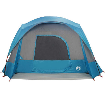 vidaXL Family Tent Cabin 6-Person Blue Waterproof