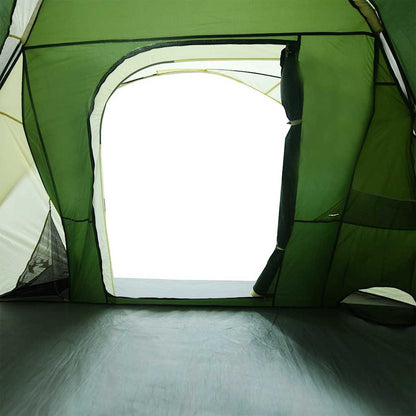 vidaXL Camping Tent Cabin 4-Person Green Waterproof - 37527