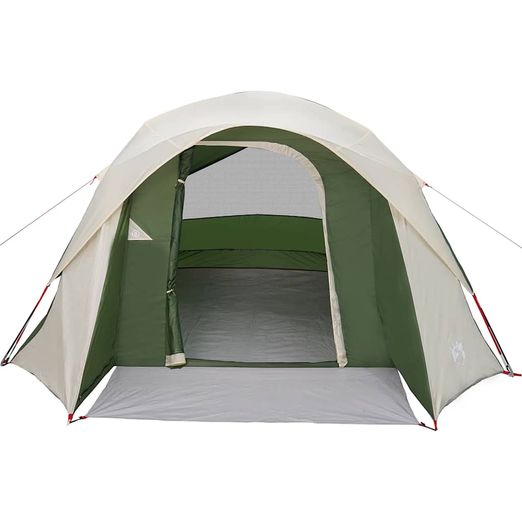 vidaXL Camping Tent Cabin 4-Person Green Waterproof - 37527