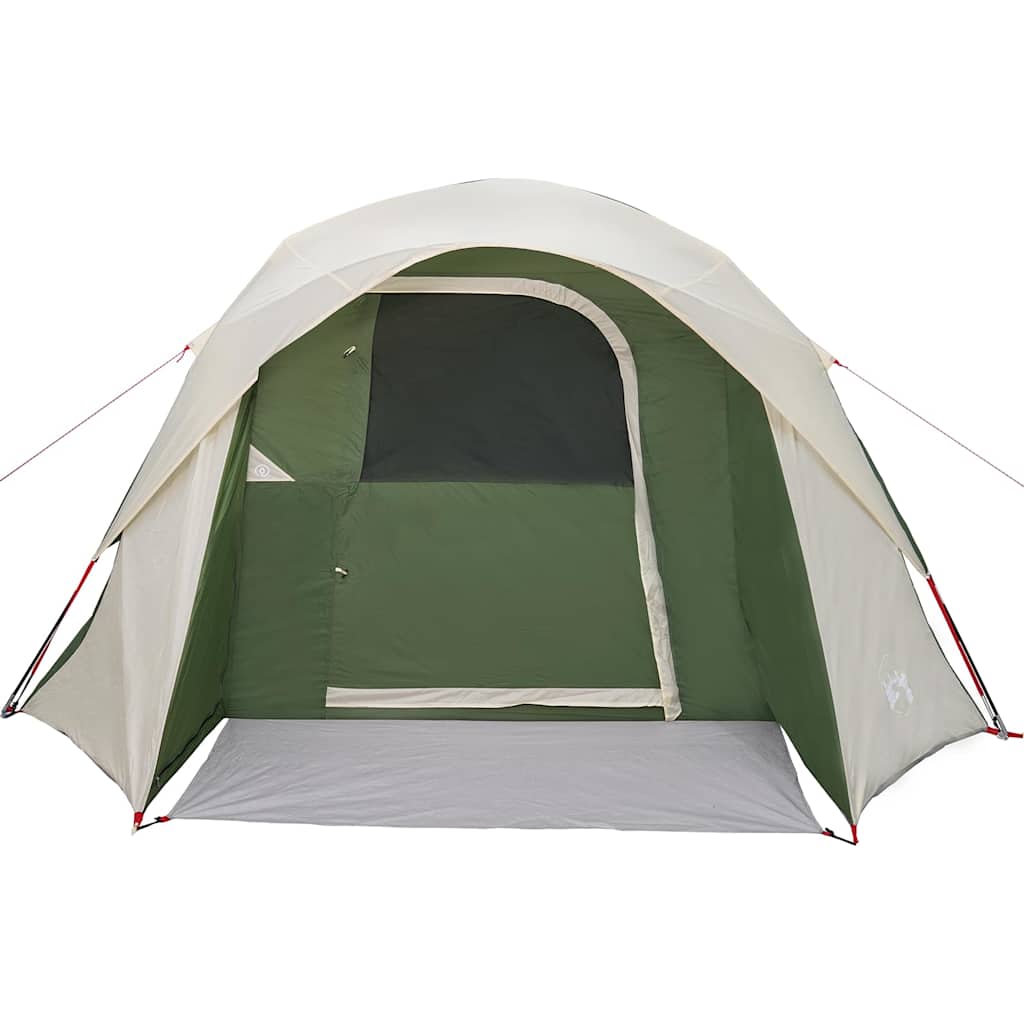 vidaXL Camping Tent Cabin 4-Person Green Waterproof - 37527
