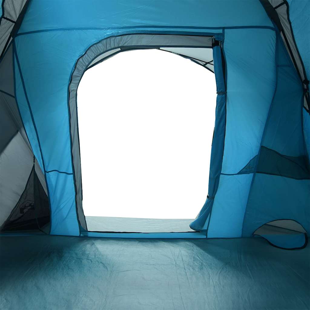 vidaXL Camping Tent Cabin 4-Person Blue Waterproof - 37536