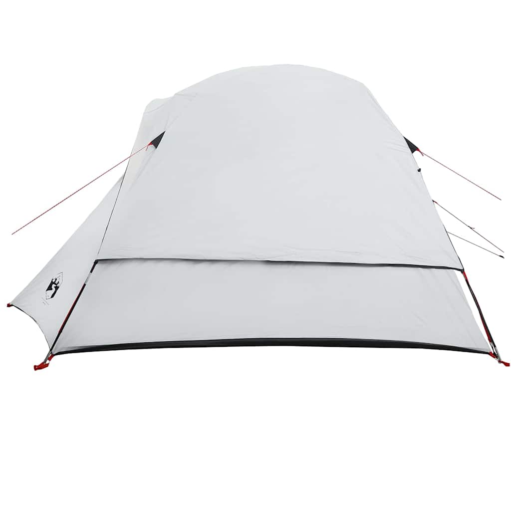 vidaXL Camping Tent Cabin 4-Person White Blackout Fabric Waterproof