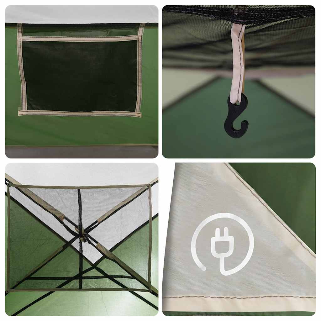 vidaXL Family Tent Cabin 6-Person Green Waterproof - 37555