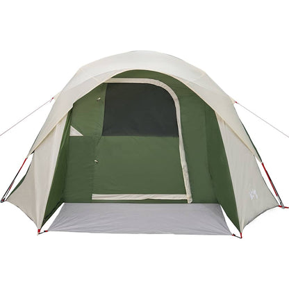 vidaXL Family Tent Cabin 6-Person Green Waterproof - 37555
