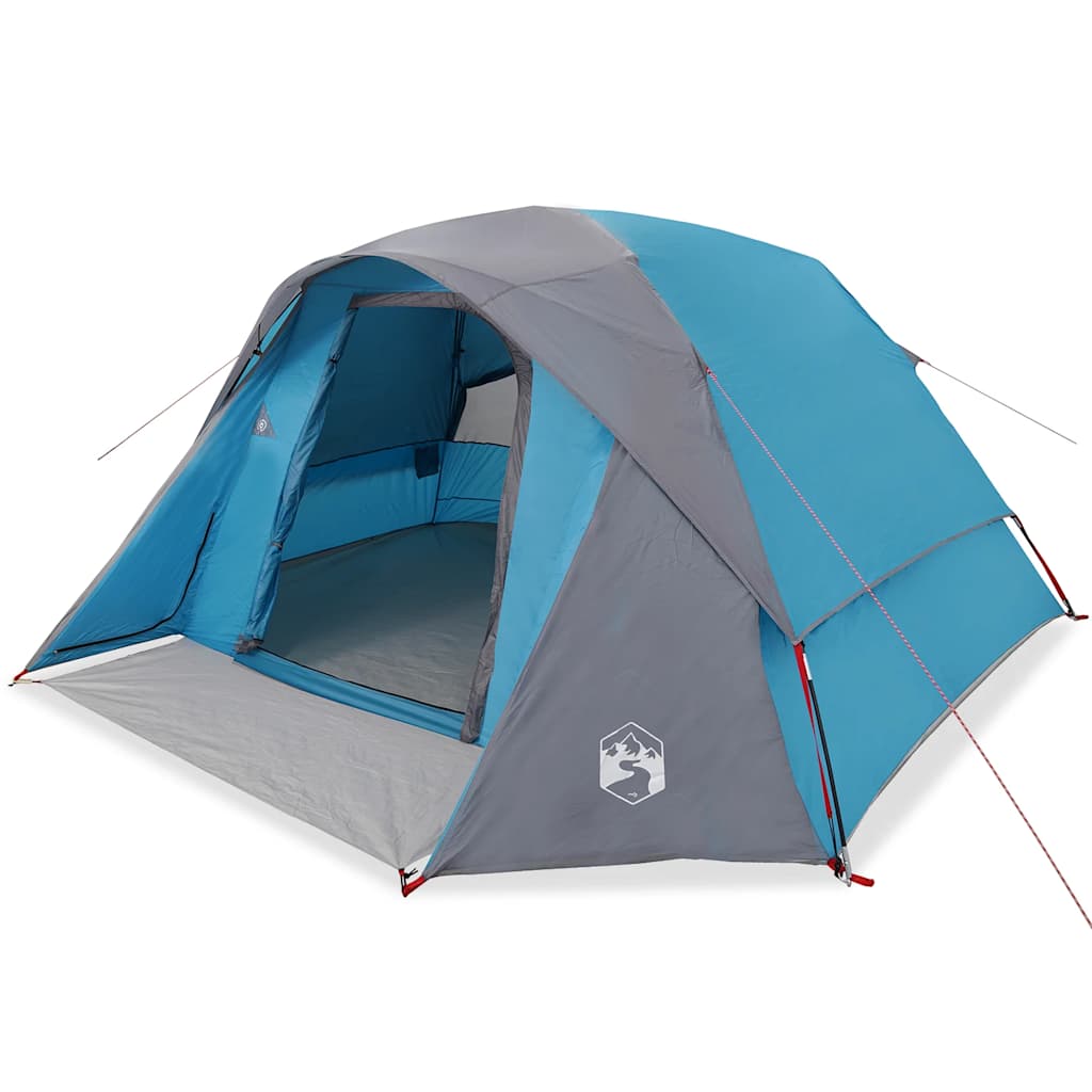 vidaXL Family Tent Cabin 6-Person Blue Waterproof - 37559